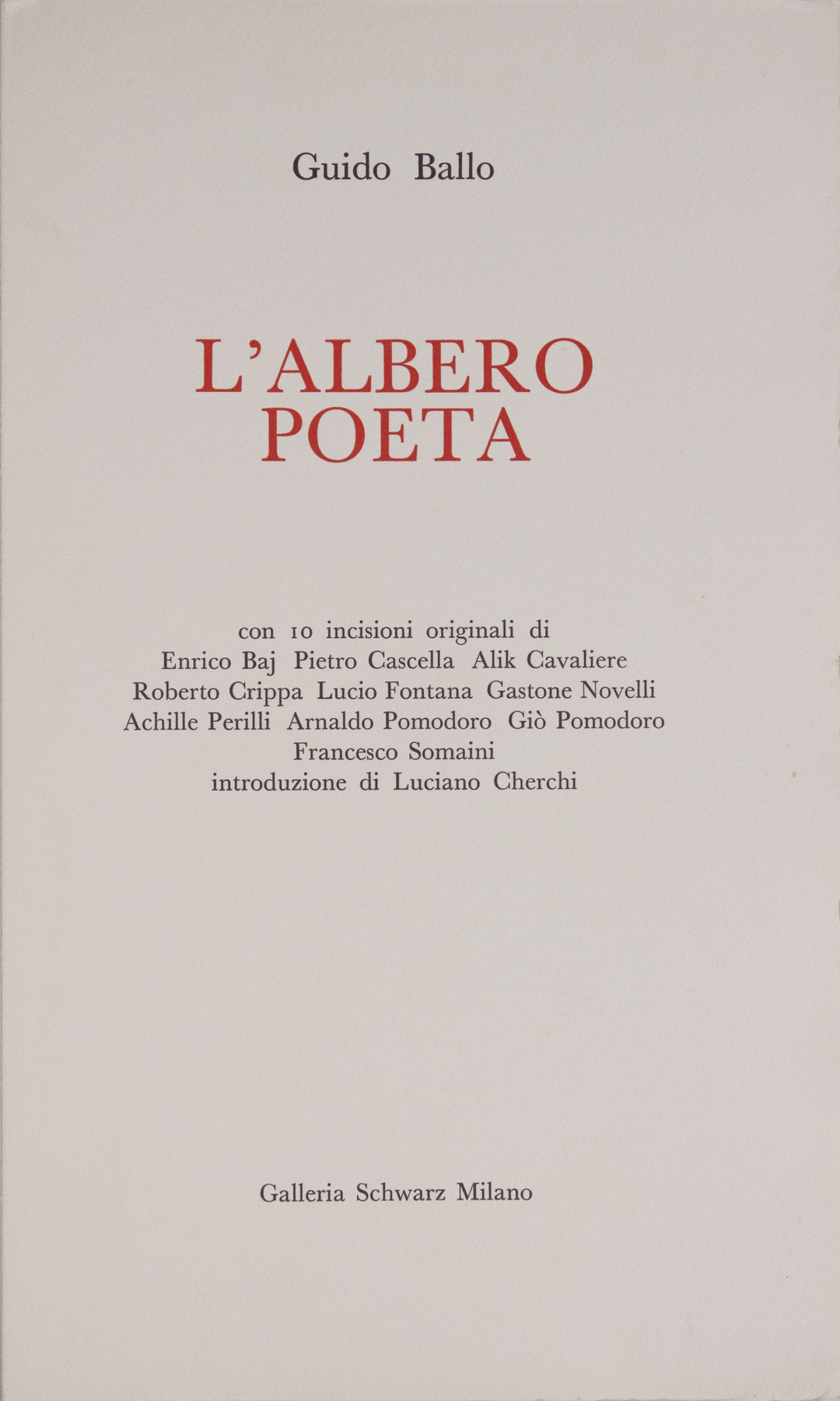 FONTANA Lucio, Acquaforte originale firmata, 1966 - EmporiumArt