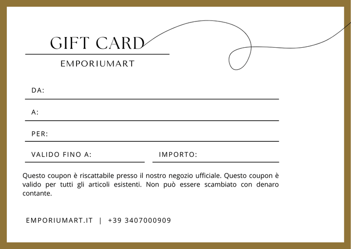 GIFT CARD - Edizione digitale - EmporiumArt
