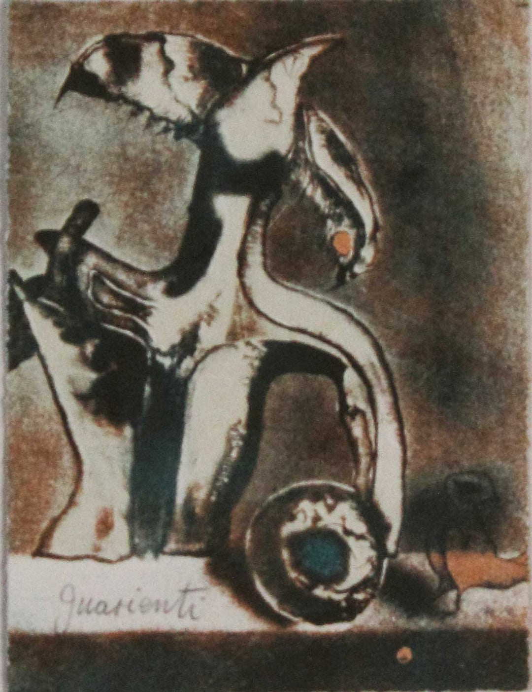 GUARIENTI Carlo, Litografia originale firmata - EmporiumArt