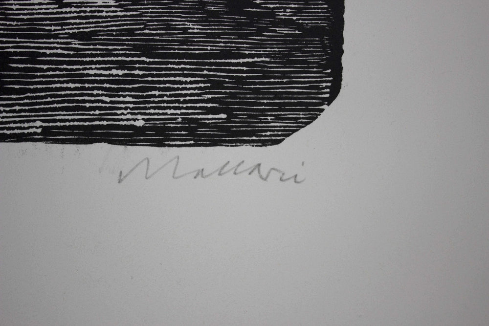 MACCARI Mino, Linoleografia originale firmata, 1951 - EmporiumArt