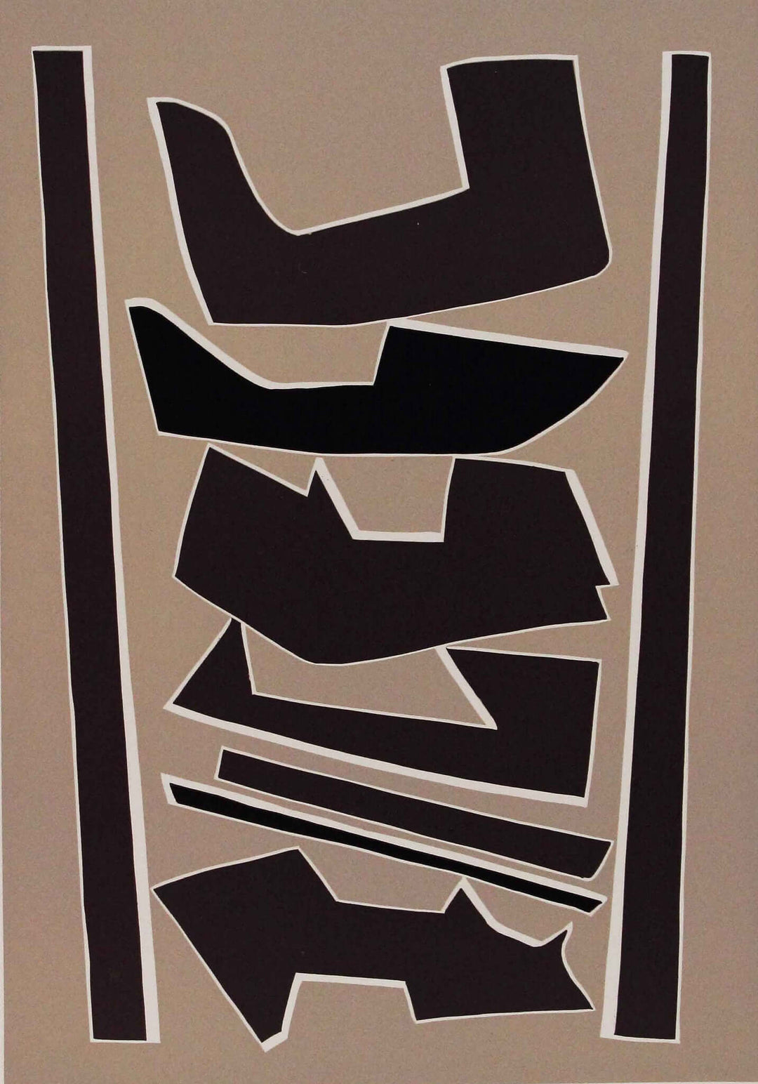 MAGNELLI Alberto, La Magnanerie de la Ferrage, 3ème planche, 1970, Incisione originale firmata - EmporiumArt