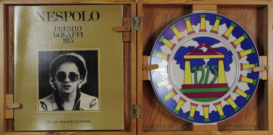 NESPOLO Ugo, Premio Bolaffi, 1975, Piatto in ceramica - EmporiumArt