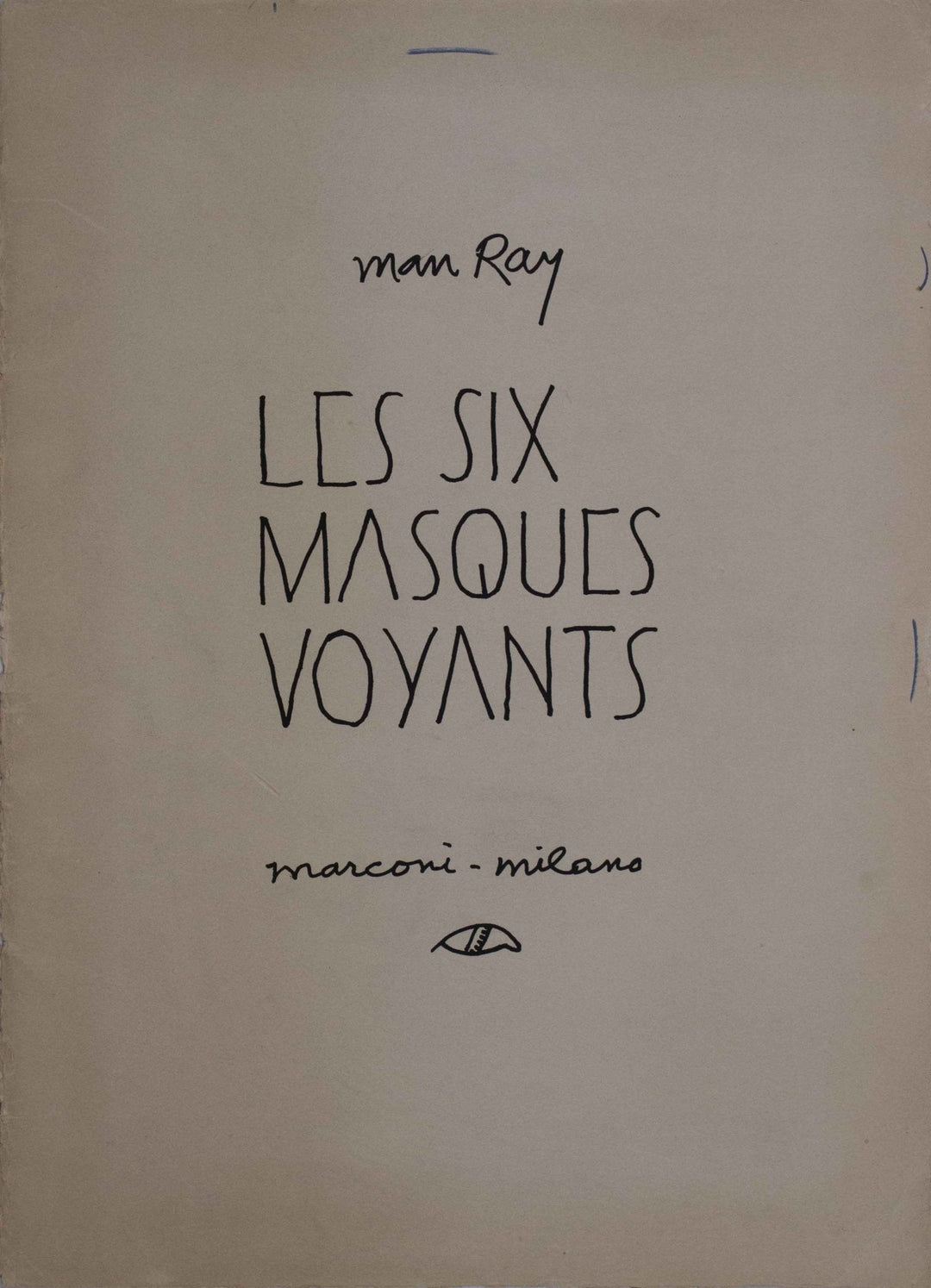 RAY Man, Litografia originale firmata dalla cartella 'Les six masques voyants', 1973 - EmporiumArt