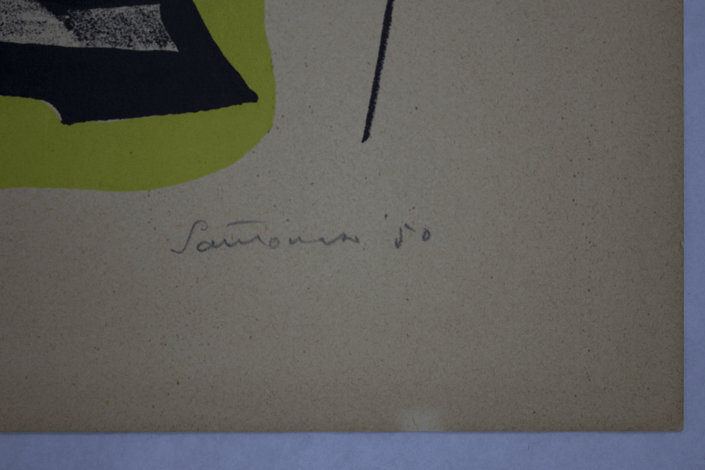 SANTOMASO Giuseppe, Tav. 5, 1950, Litografia originale firmata - EmporiumArt