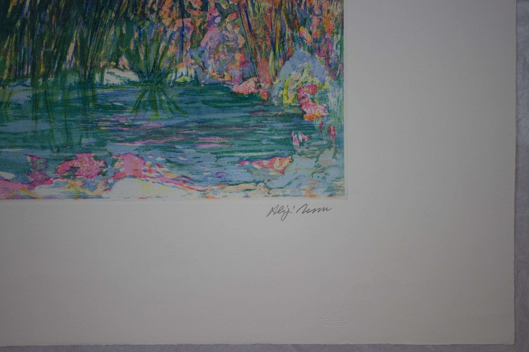 SASSU Aligi, Los papiros del estanque, 1989, Acquaforte acquatinta e puntasecca originale firmata - EmporiumArt
